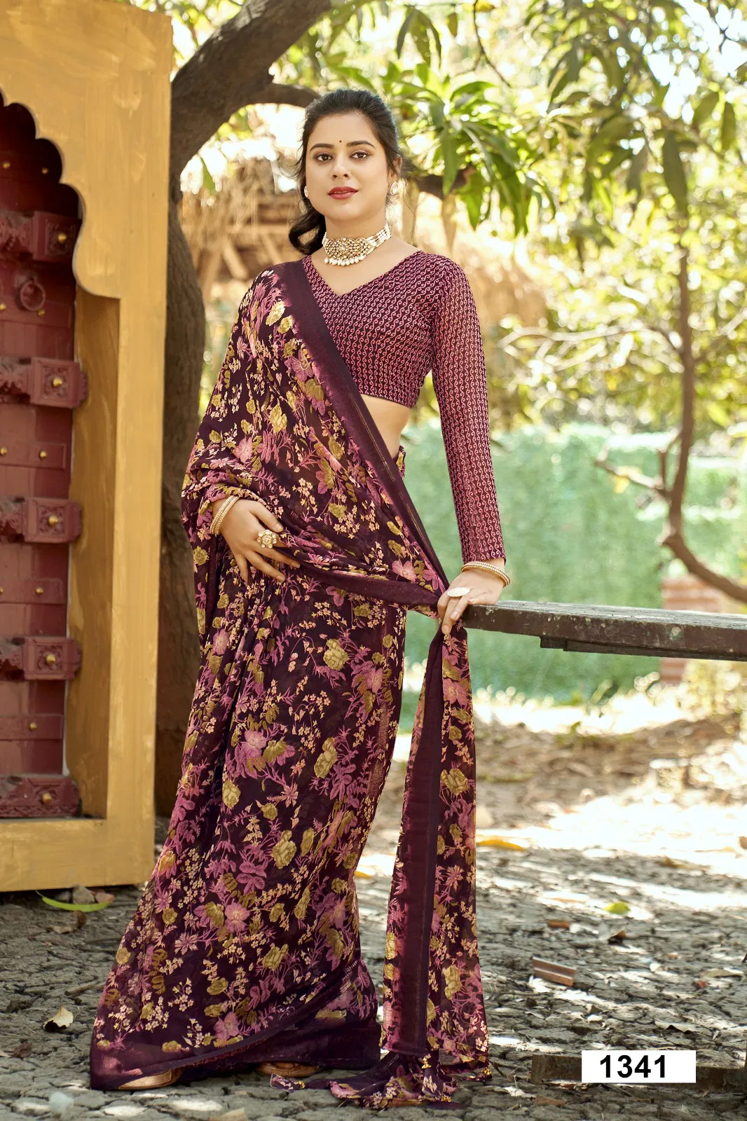 Nityansha Vol 12 By Vallabhi Georgette Printed Saree Suppliers In India